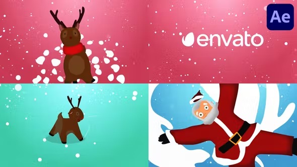 Videohive Christmas Santa and Deers Logo Pack for After Effects 40994875 1 Videohive Christmas Santa and Deers Logo Pack for After Effects 40994875