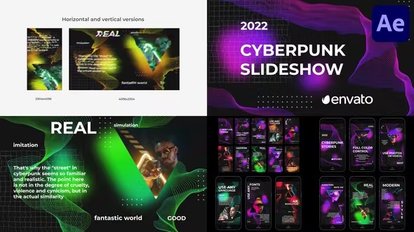 Videohive Cyberpunk Glitch Slideshow for After Effects 41893975 1 Videohive Cyberpunk Glitch Slideshow for After Effects 41893975