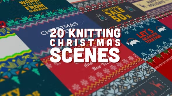 Videohive Knitting Christmas Scenes 40427132 1 Videohive Knitting Christmas Scenes 40427132