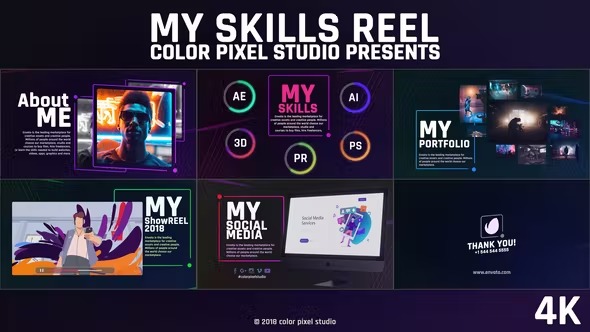 Videohive My Skills Reel 22886293 1 Videohive My Skills Reel 22886293