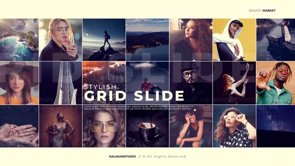 Videohive Stylish Grid Slide 25099632 1 Videohive Stylish Grid Slide 25099632