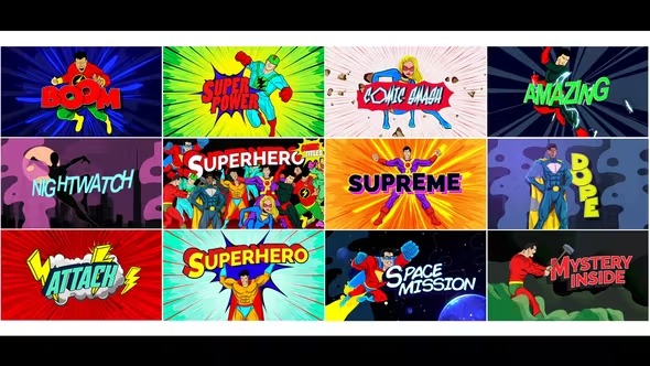 Videohive Super Comic Titles 36759859 1 Videohive Super Comic Titles 36759859