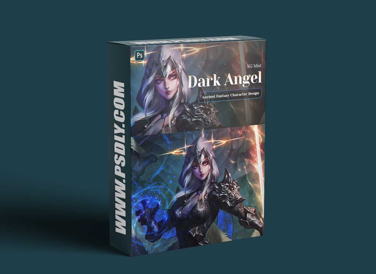 Wingfox – Ancient Fantasy Character Design – Dark Angel (2022) with XG Mist 1 Wingfox – Ancient Fantasy Character Design – Dark Angel (2022) with XG Mist