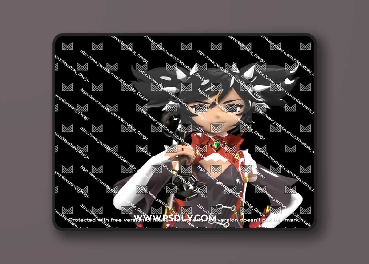 Xinyan Genshin Impact 3D Print 1 Xinyan Genshin Impact 3D Print