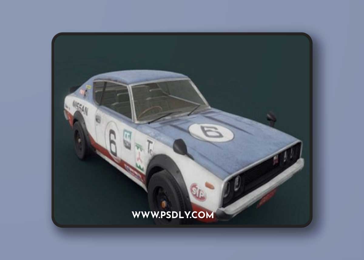 1973 Nissan Skyline HT 2000 GT-R 3D Model 1 1973 Nissan Skyline HT 2000 GT-R 3D Model