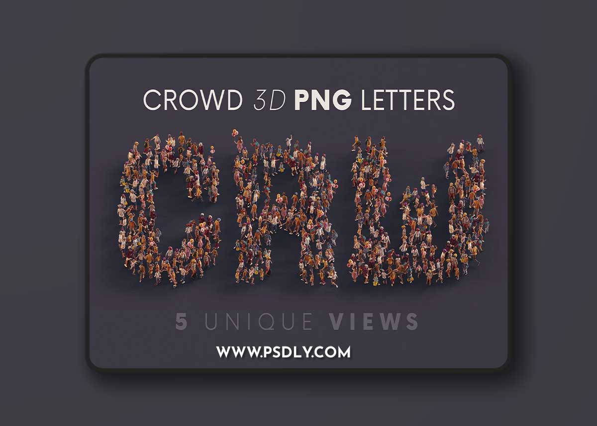 CreativeMarket - Big Crowd - 3D Lettering 10996366 1 CreativeMarket - Big Crowd - 3D Lettering 10996366
