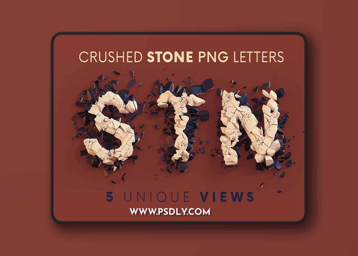 CreativeMarket - Crushed Stones - 3D Lettering 10998878 1 CreativeMarket - Crushed Stones - 3D Lettering 10998878