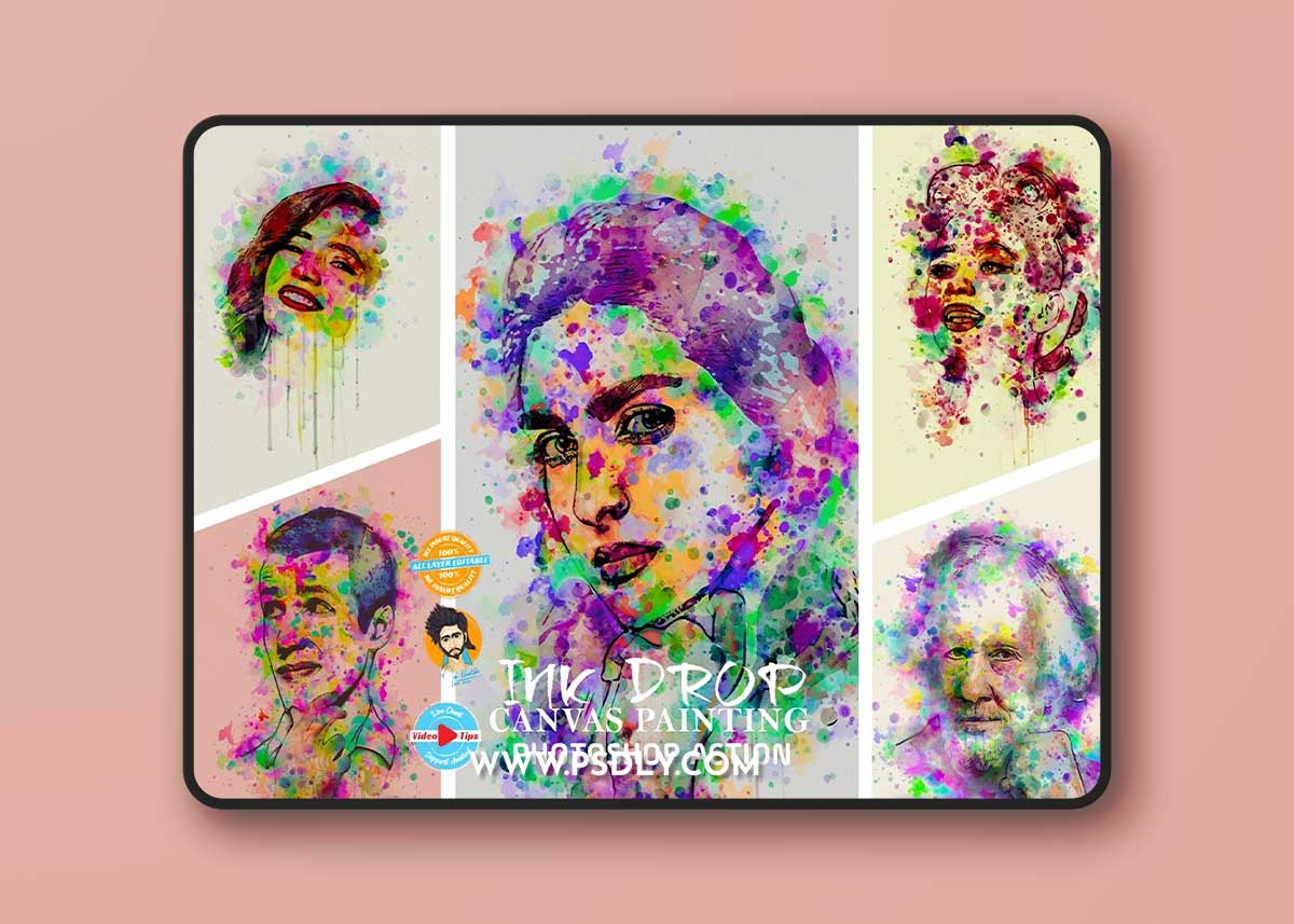 Creativemarket - Ink Drop Painting Photoshop Action 6802788 1 Creativemarket - Ink Drop Painting Photoshop Action 6802788