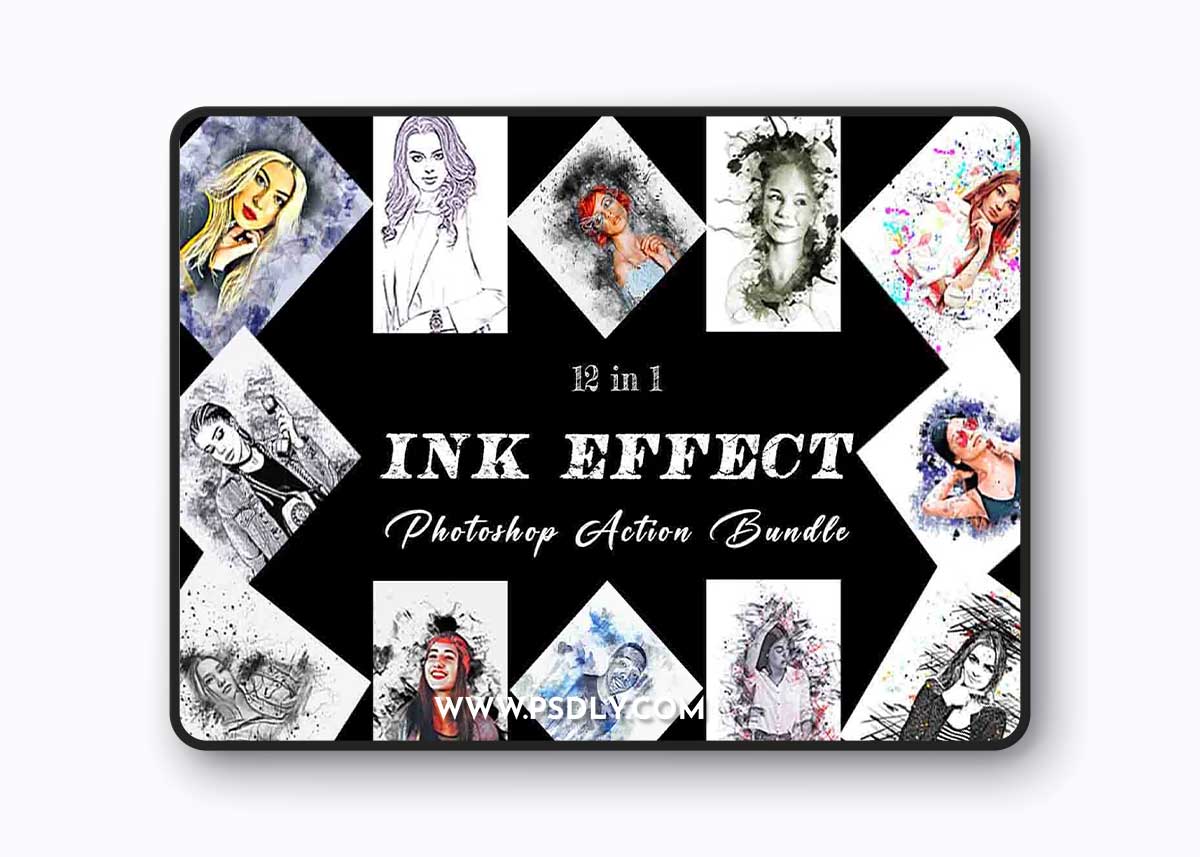 Creativemarket - Ink Effect Photoshop Action Bundle 10960561 1 Creativemarket - Ink Effect Photoshop Action Bundle 10960561