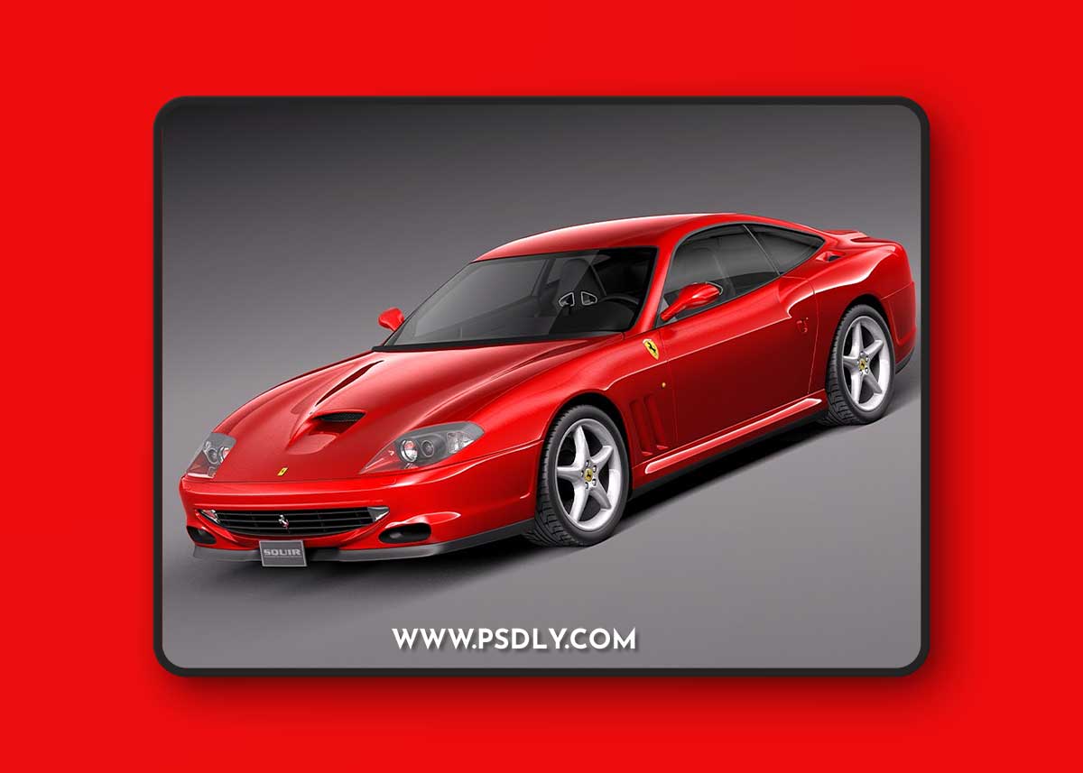 Ferrari 550 Maranello 1996-2002 3D model 1 Ferrari 550 Maranello 1996-2002 3D model