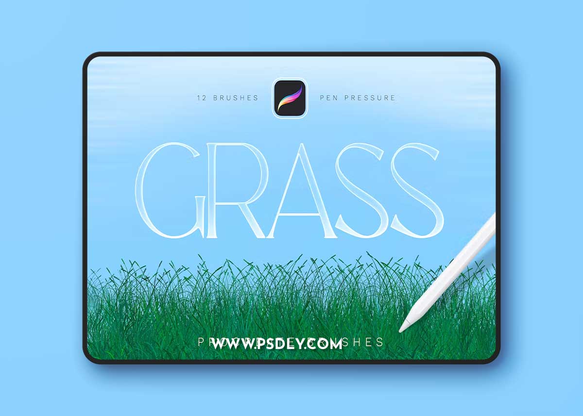 Grass Procreate Brushes UMXJDF9 1 Grass Procreate Brushes UMXJDF9