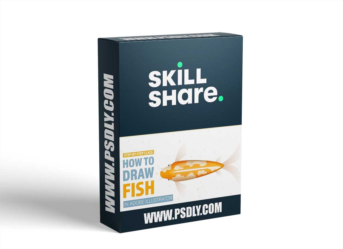 How To Create GOLDEN FISH in Adobe Illustrator - step by step class 1 How To Create GOLDEN FISH in Adobe Illustrator - step by step class