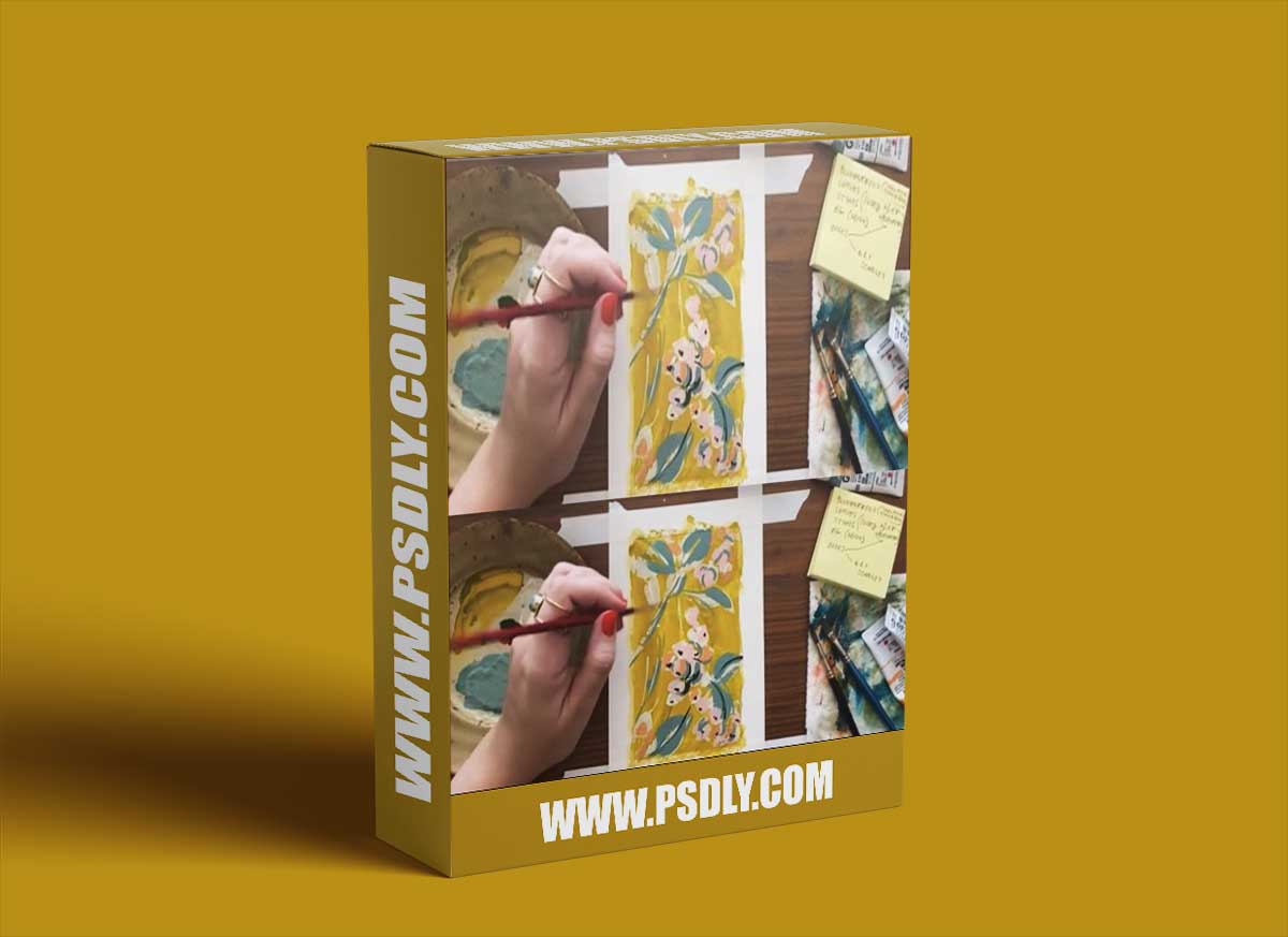 Live Encore: Paint Abstract Botanicals with Acrylic Gouache 1 Live Encore: Paint Abstract Botanicals with Acrylic Gouache