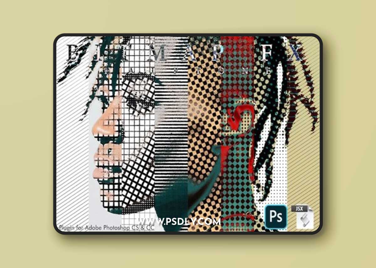 Real Bitmap Halftone FX - Photoshop Plugin Action G3QSF8L 1 Real Bitmap Halftone FX - Photoshop Plugin Action G3QSF8L