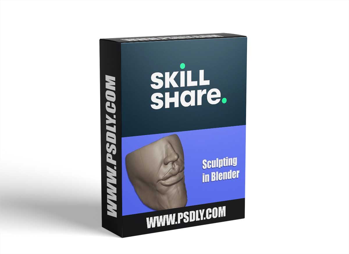Sculpting the lower part of the face in Blender 3D 1 Sculpting the lower part of the face in Blender 3D