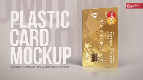 Videohive Bank Credit Card Mockup 42601255 1 Videohive Bank Credit Card Mockup 42601255