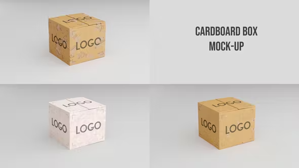 Videohive Cardboard Box Mock-up 42508461 1 Videohive Cardboard Box Mock-up 42508461
