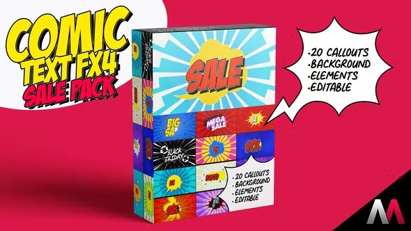 Videohive Comic Text Fx4_Sale Pack 37129732 1 Videohive Comic Text Fx4_Sale Pack 37129732