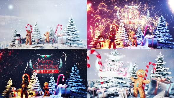 Videohive Gingerbread Greeting Card 42163674 1 Videohive Gingerbread Greeting Card 42163674