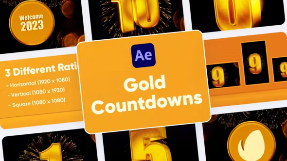 Videohive Gold Countdown For After Effects 42060156 1 Videohive Gold Countdown For After Effects 42060156