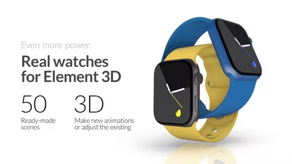 Videohive Real Smartwatches for Element 3D 41879182 1 Videohive Real Smartwatches for Element 3D 41879182