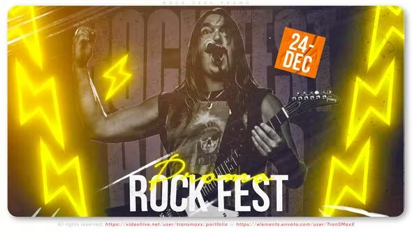 Videohive Rock Fest Promo 42434954 1 Videohive Rock Fest Promo 42434954