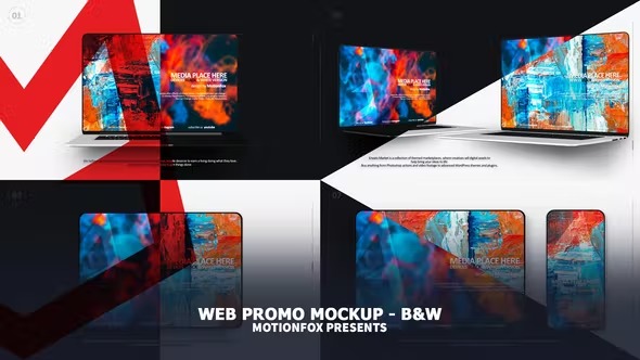 Videohive Website Presentation Devices Mockup - Black & White 25775437 1 Videohive Website Presentation Devices Mockup - Black & White 25775437