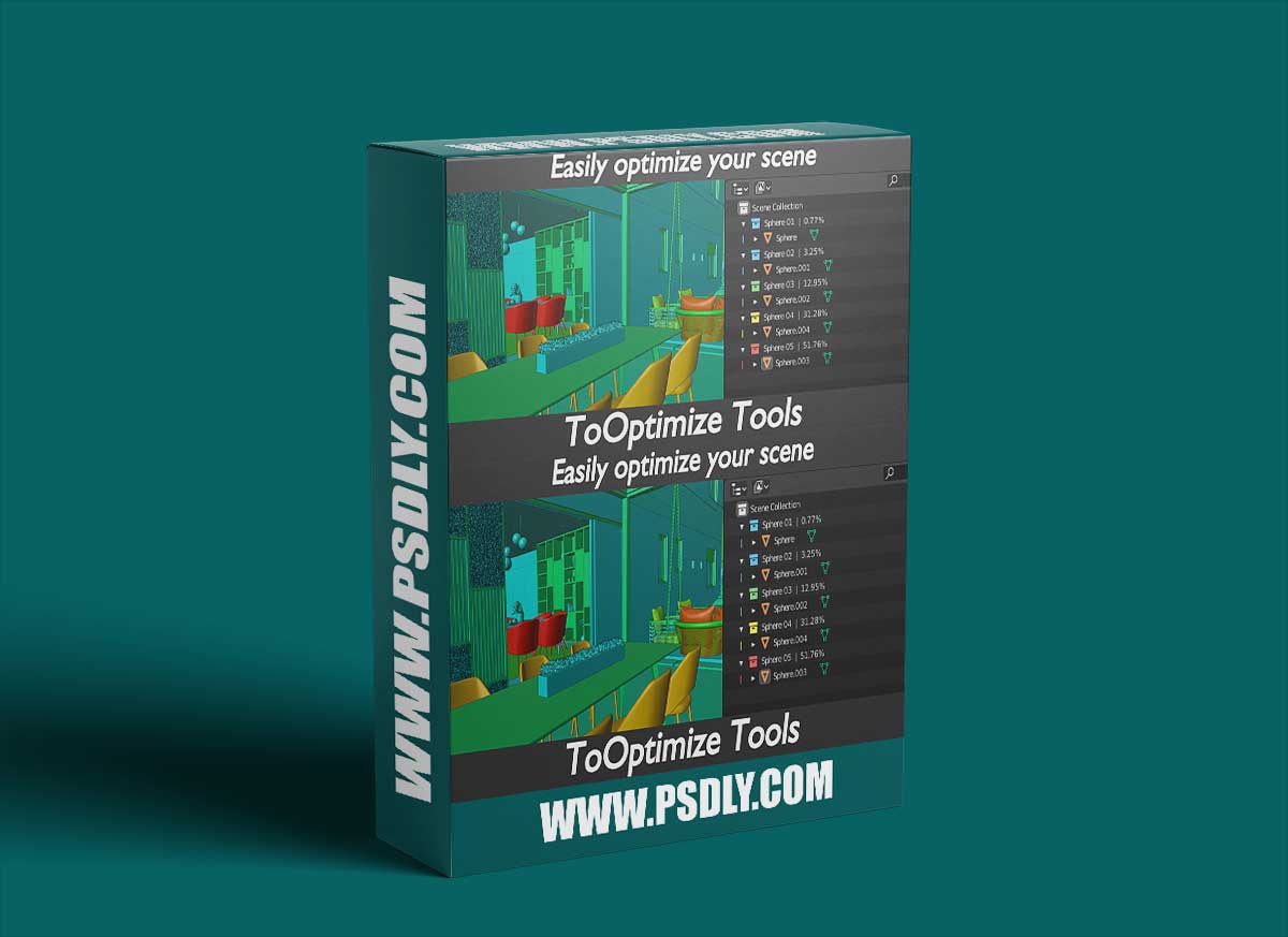Blender Market - ToOptimize Tools v1.2.7.4 for Blender 1 Blender Market - ToOptimize Tools for Blender