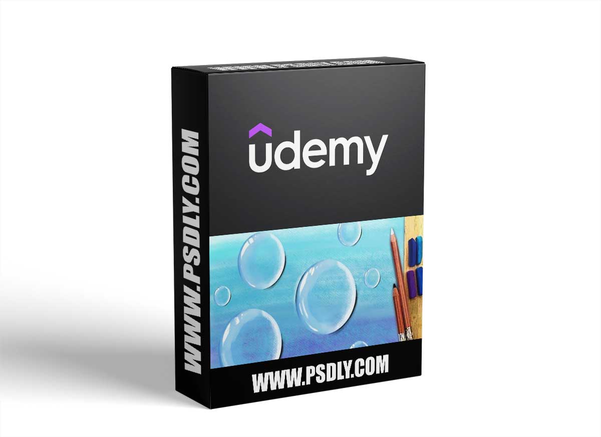 Create Full 3D Water Droplets With Textural Pastel Technique 1 Create Full 3D Water Droplets With Textural Pastel Technique