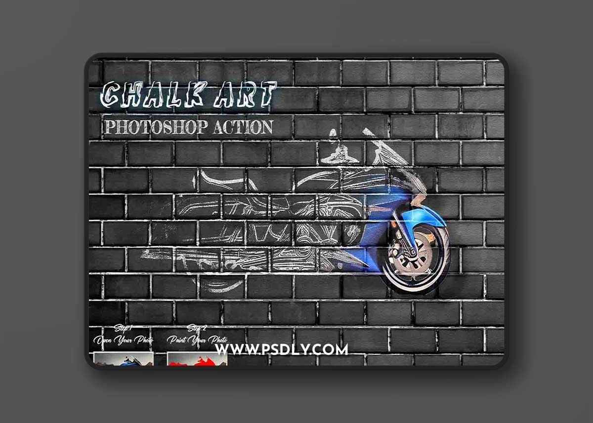 CreativeMarket - Chalk Art Photoshop Action 12164536 1 CreativeMarket - Chalk Art Photoshop Action 12164536