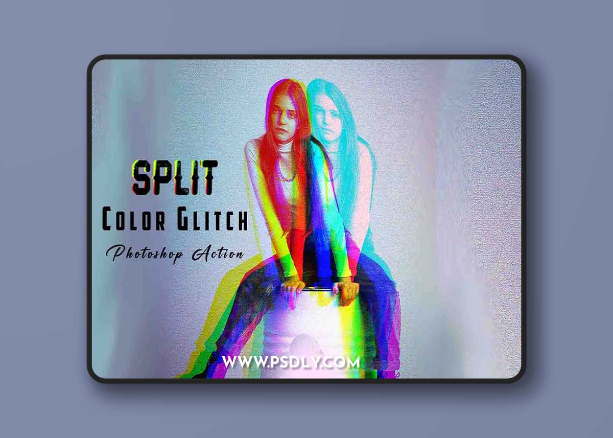 Creativemarket - Split Color Glitch Photoshop Action 12696916 1 Creativemarket - Split Color Glitch Photoshop Action 12696916