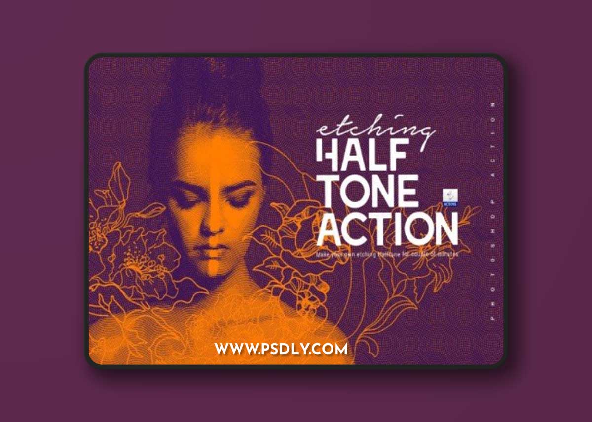 InventActions - Etching Halftone Photoshop Action 1 InventActions - Etching Halftone Photoshop Action