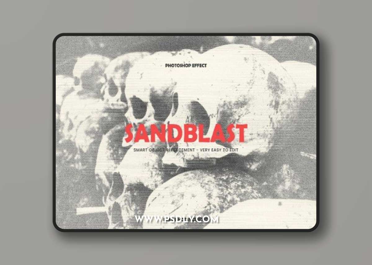 Sandblast Photo Effect RVFAQ4N 1 Sandblast Photo Effect RVFAQ4N