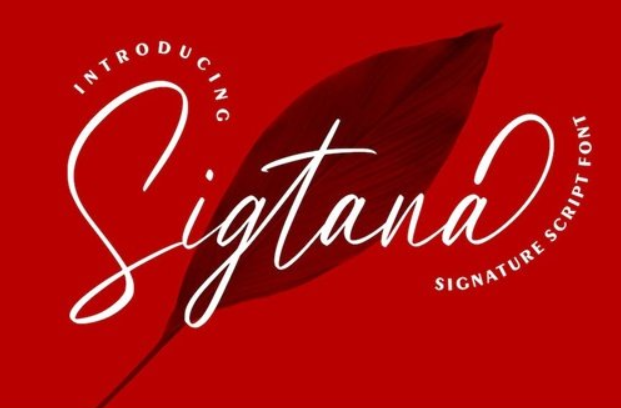 Sigtana | Signature Script Font 1 Sigtana | Signature Script Font