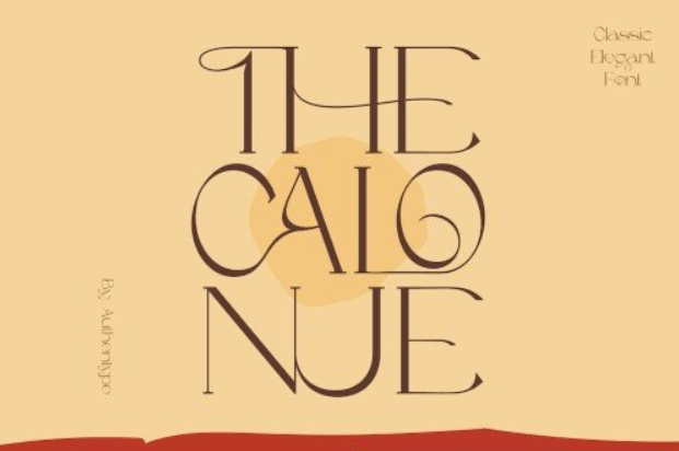 The Calonue Classic & Elegant Font 1 The Calonue Classic & Elegant Font