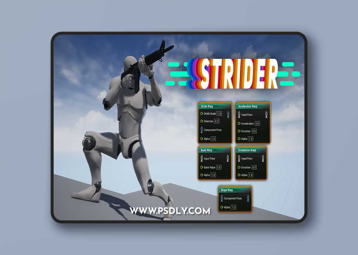 Unreal Engine - Strider - Animation Warping v1.10 (5.0) 1 Unreal Engine - Strider - Animation Warping v1.10 (5.0)