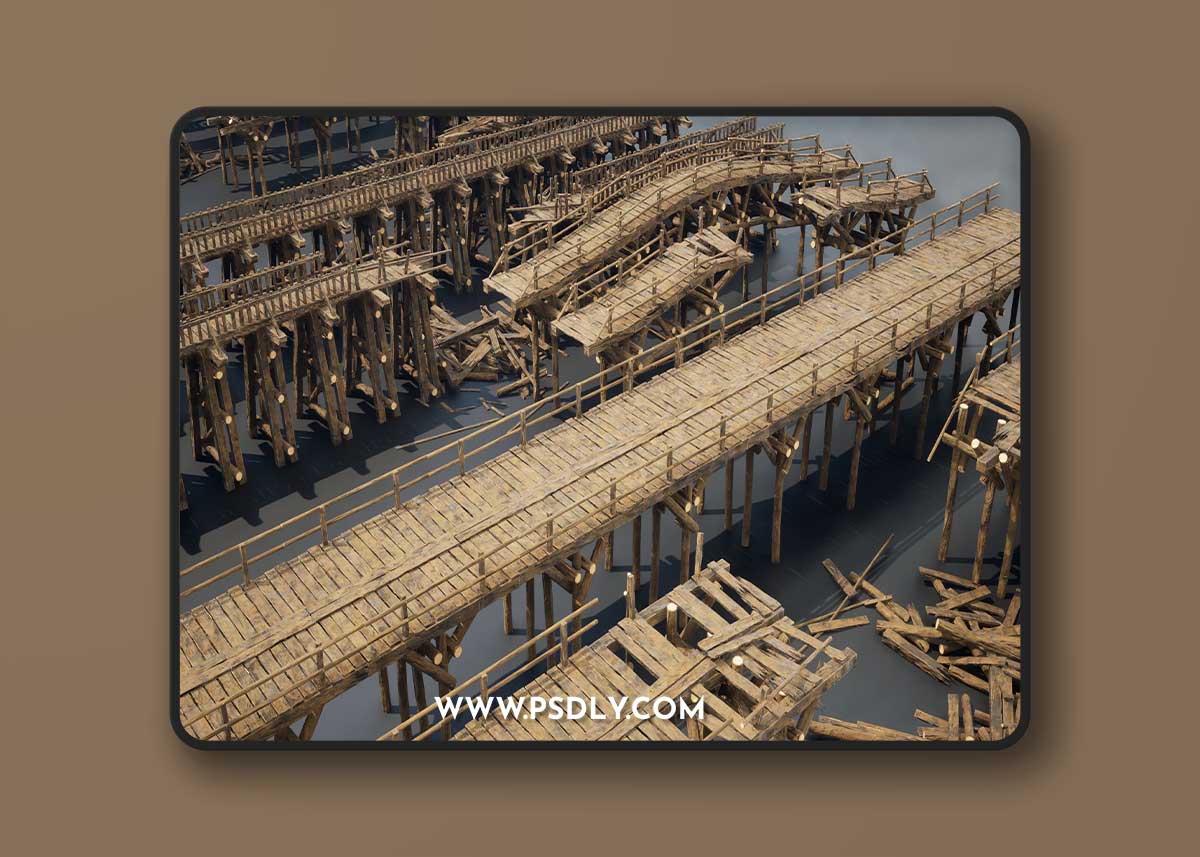 Unreal Engine - Wooden Bridges Optimized (4.26 - 4.27, 5.0 - 5.1) 1 Unreal Engine - Wooden Bridges Optimized (4.26 - 4.27, 5.0 - 5.1)