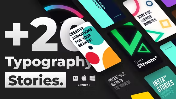 Videohive 20 Typography Instagram Stories 43116198 1 Videohive 20 Typography Instagram Stories 43116198