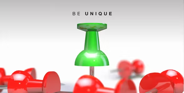 Videohive Be Unique Logo Reveal - Pushpin 15019430 1 Videohive Be Unique Logo Reveal - Pushpin 15019430
