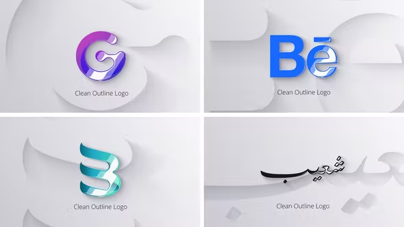 Videohive Clean Shadow Outline Logo 42856214 1 Videohive Clean Shadow Outline Logo 42856214
