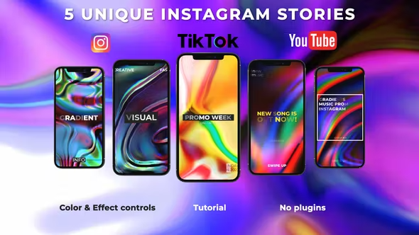Videohive Gradient Stories 43082907 1 Videohive Gradient Stories 43082907