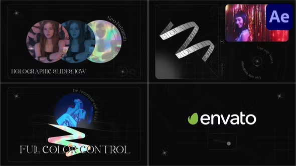 Videohive Holographic Slideshow for After Effects 43040228 1 Videohive Holographic Slideshow for After Effects 43040228