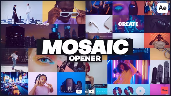 Videohive Mosaic Opener 42771301 1 Videohive Mosaic Opener 42771301