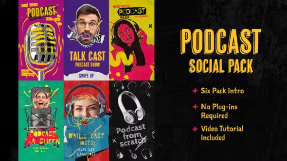 Videohive Podcast Intro Social Pack 43057854 1 Videohive Podcast Intro Social Pack 43057854