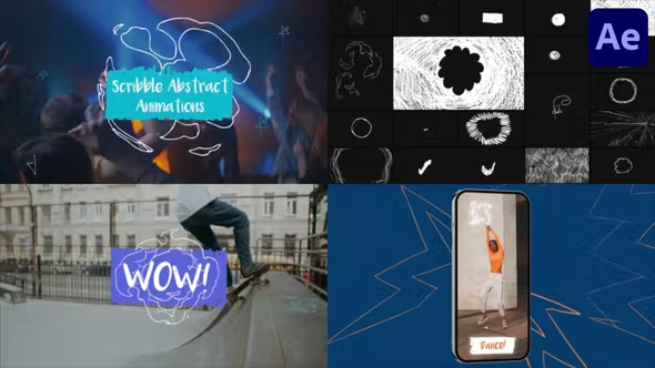 Videohive Scribble Abstract Animations for After Effects 42879631 1 Videohive Scribble Abstract Animations for After Effects 42879631