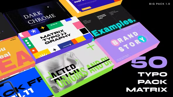 Videohive Typography Pack MATRIX Text Slides 43008424 1 Videohive Typography Pack MATRIX Text Slides 43008424