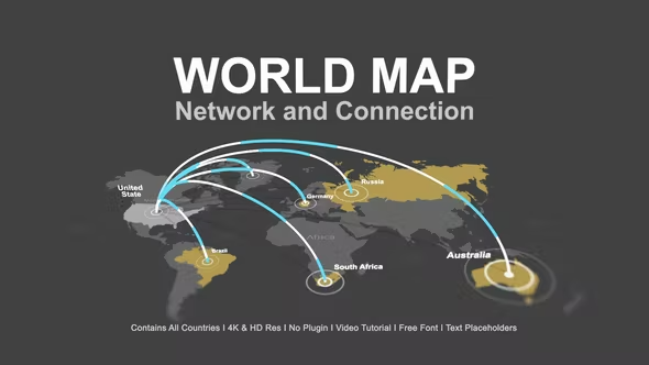 Videohive World Map - Network Connection 40506805 1 Videohive World Map - Network Connection 40506805