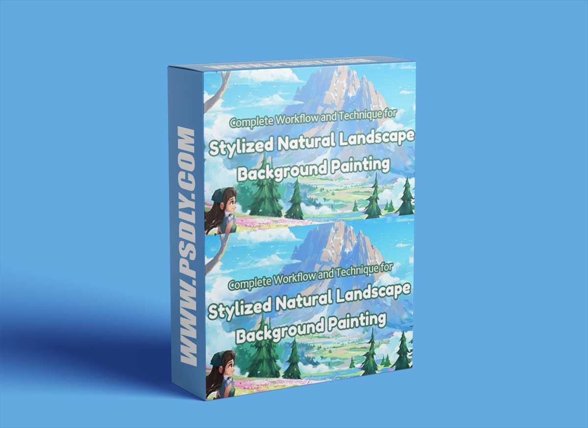Wingfox – Stylized Natural Landscape Background Painting 1 Wingfox – Stylized Natural Landscape Background Painting