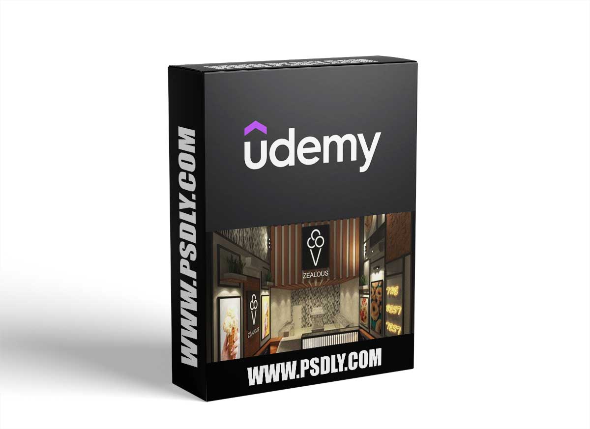 3Ds MAX & Vray - Design 3D Modern Shop Project in 4.5 hrs 1 3Ds MAX & Vray - Design 3D Modern Shop Project in 4.5 hrs