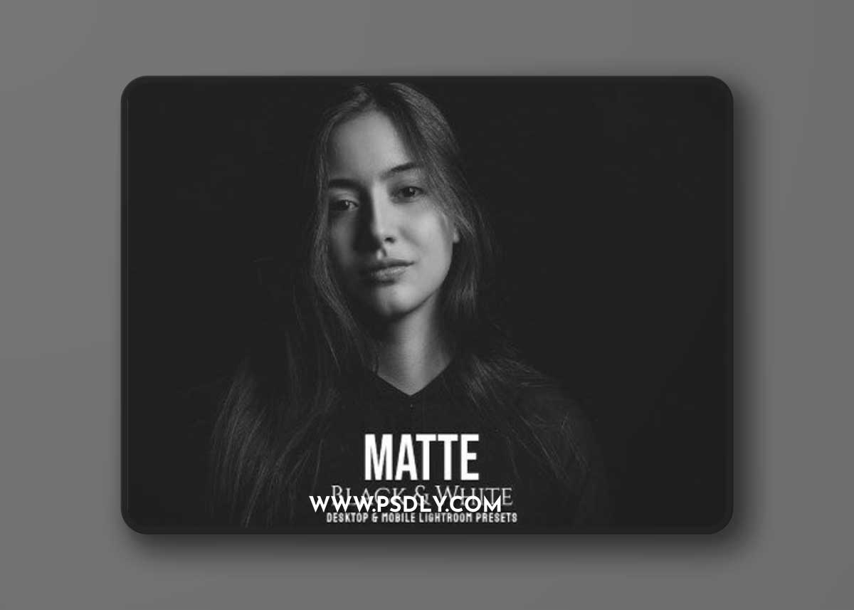 Matte Black & White - Desktop & Lightroom Presets 1 Matte Black & White - Desktop & Lightroom Presets
